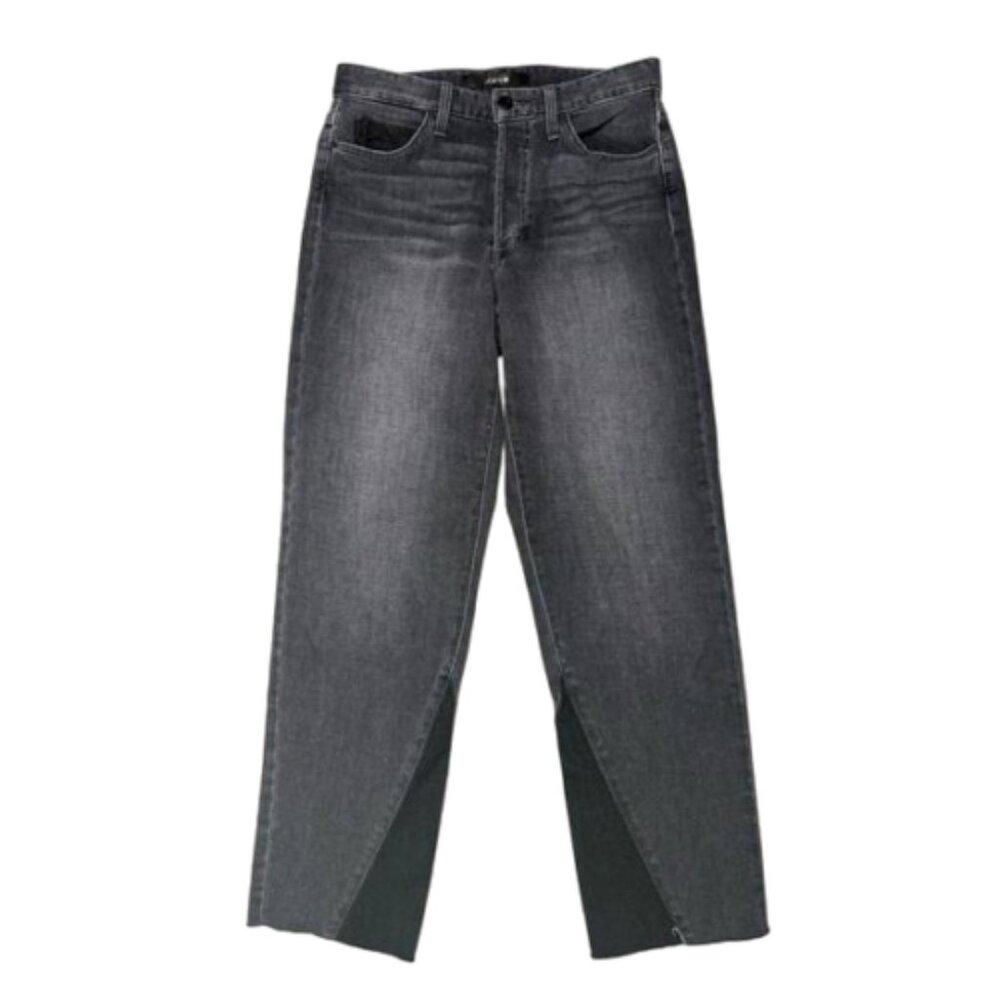 Joe's Grayish Black The Debbie Hi Rise Straight Crop Jeans Size 26 #2077